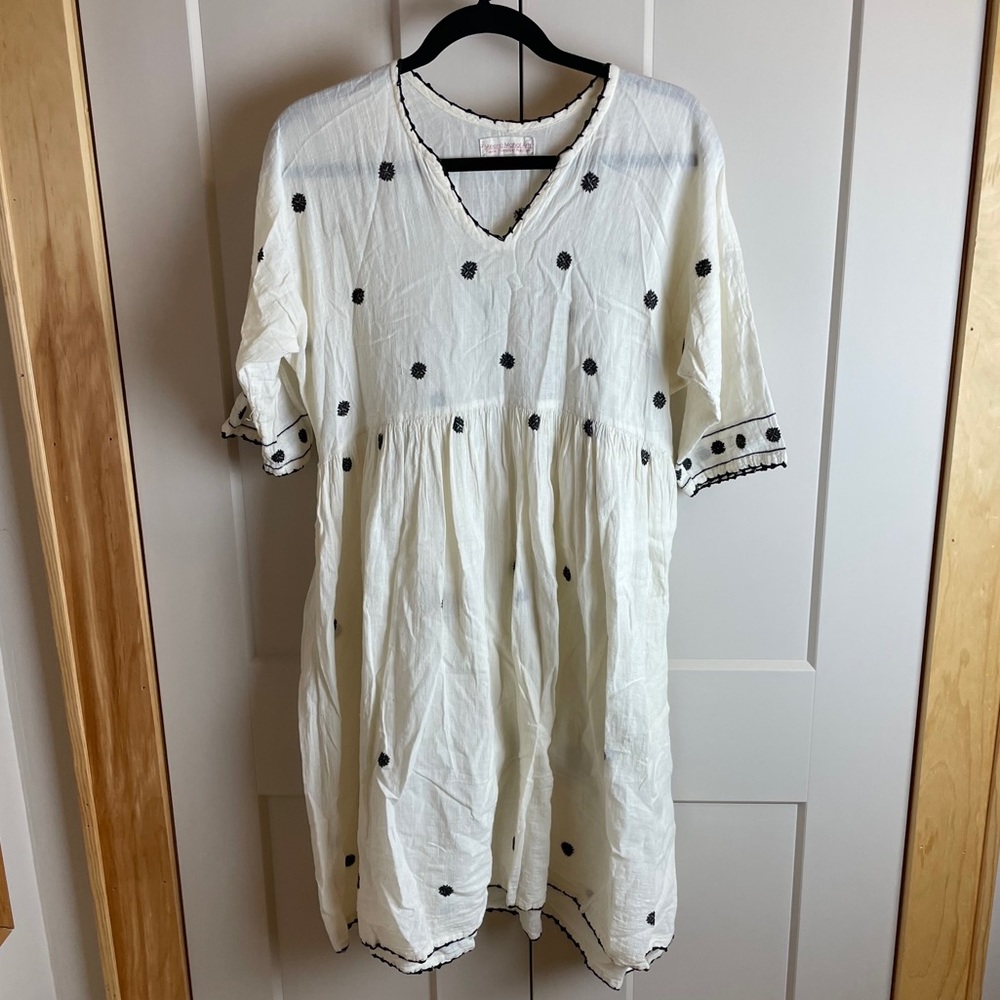 Meena Mahal boho peasant hippie embroidered dress
